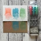 Pigmentové pastely - Distress Crayons Set Holiday Pearl Set 6 Tim Holtz Ranger