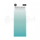Akrylový blok - Essentials Acrylic Block with Grid 22x9x0,8cm Nr.01 Studio Light